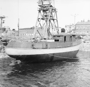 Docka vattenfylls 30aug 1956